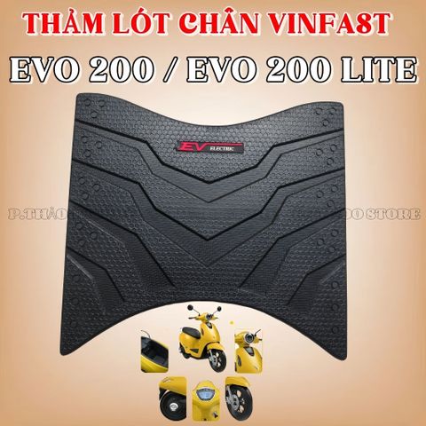 Thảm Lót Sàn VinFast Evo 200 / Evo 200 Lite / Evo lite Neo - Cao Su Chống Trượt Form Zin Xe Điện