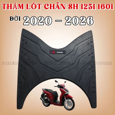 SH 125i - 160i D Power , Thảm Lót Sàn Xe SH 125i 160i 2020 –> 2026 Cao Su Dày Chốg Trượt Dễ Vệ Sinh