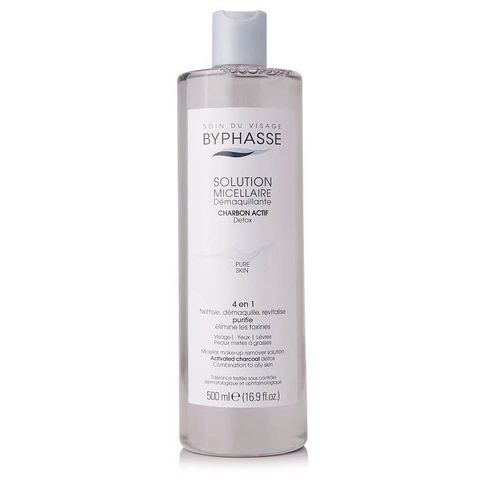 Nước Tẩy Trang Byphasse Solution Micerallaire Charbon Actif Than Hoạt Tính Cho Da Nhạy Cảm 500ml [hàng nhập khẩu]
