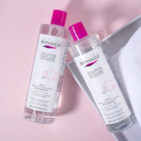 Nước Tẩy Trang Byphasse Micellar Make-up Remover Solution 500ml - Nắp hồng [hàng nhập khẩu]
