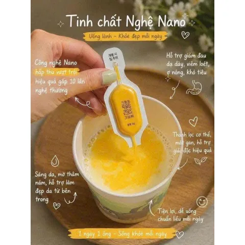 [Lẻ 1tép] Tinh chất nghệ nano 365 Curcumin Premium Hàn Quốc