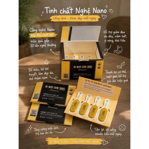 [Lẻ 1tép] Tinh chất nghệ nano 365 Curcumin Premium Hàn Quốc