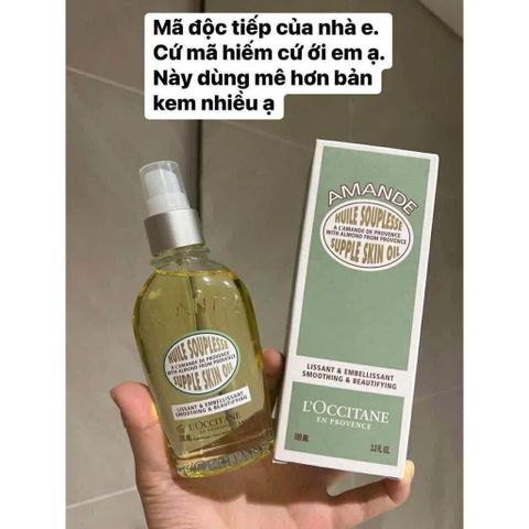 Dầu dưỡng thể body oil hạnh nhân dùng thử chiết 10ml cho da căng bóng mềm mịn