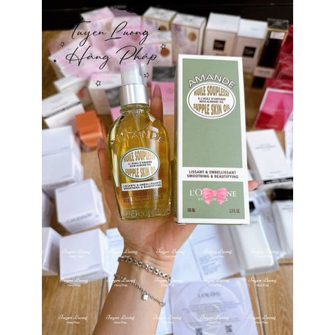 Dầu dưỡng thể body oil hạnh nhân dùng thử chiết 10ml cho da căng bóng mềm mịn