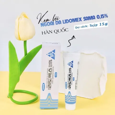 Kem bôi ngoài da Lidomex Hàn Quốc tuýp 15g