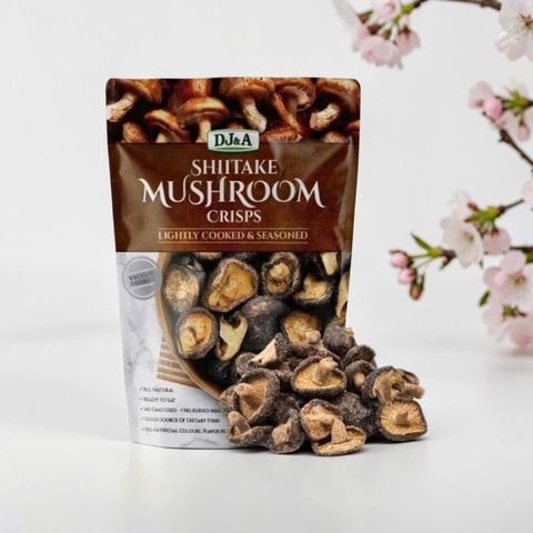 Nấm Shiitake Sấy Giòn DJ&A Mushroom Crisps 300g – Túi 300g