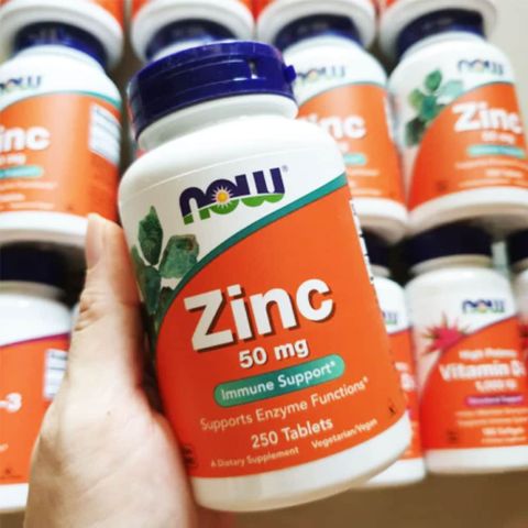 Viên uống Now Zinc 50 mg |250 viên| Nâng cao hệ miễn dịch - Hỗ trợ sức khỏe sinh sản nam giới & Chăm sóc da/móng/tóc toàn diện [S/P Chuẩn Mỹ]
