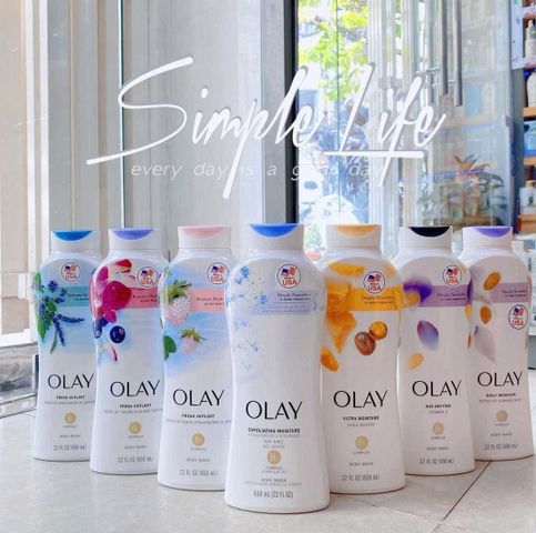 Sữa Tắm Dưỡng Da Olay Body Wash 650ml - Bản Mỹ [hàng nhập khẩu]