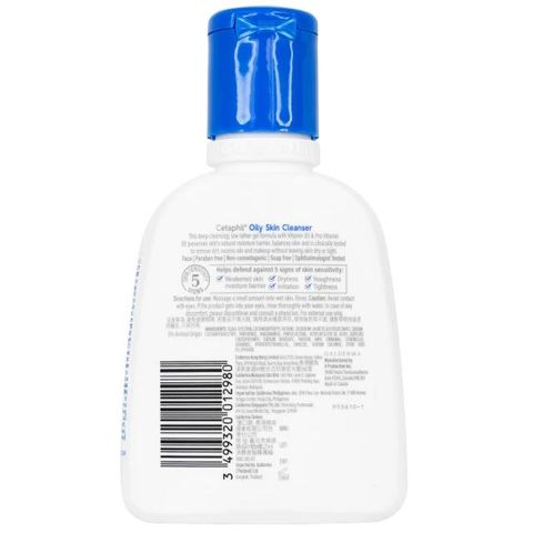 Sữa rửa mặt Cetaphil Oily Skin Cleanser cho da dầu nhạy cảm (125ml)