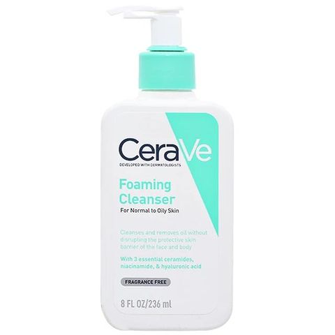 CeraVe Foaming Cleanser 236ml – Sữa Rửa Mặt Tạo Bọt Làm Sạch Dầu Thừa Cho Da Dầu