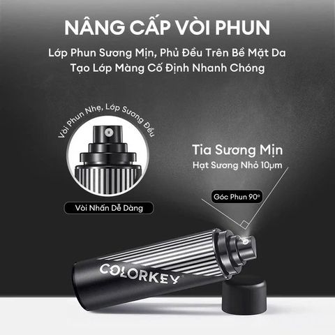 Xịt Khoá Makeup Colorkey Airy Soft Matte Setting Spray [hàng nhập khẩu]