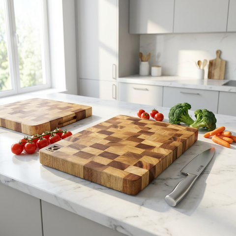 Thớt Gỗ Caro End Grain KOCHI - Thớt Ghép Caro Cao Cấp