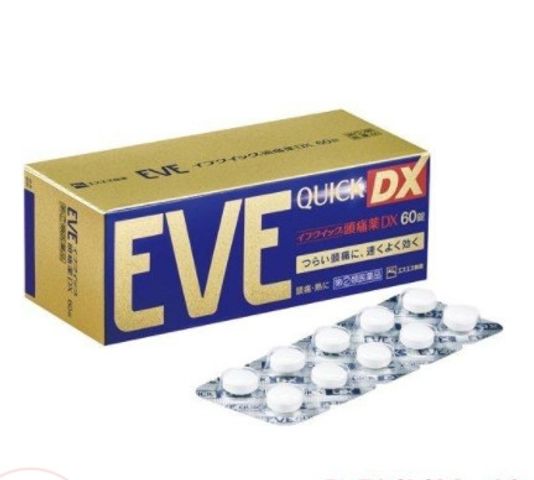 Viên uống giảm đau, hạ sốt tự nhiên Eve Quick DX 40 viên, giảm nhanh các cơn đau đầu, đau nửa đầu, đau cứng vai gáy, hạ sốt