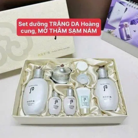 Sét dưỡng trắng Whoo hoàng cung đông y 8 sản phẩm