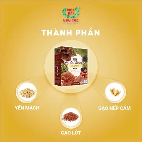 Bột gạo lứt linh chi nhà mộc tâm 