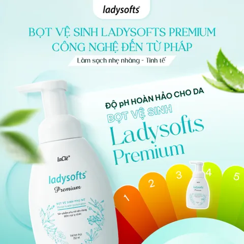 [CHÍNH HÃNG] Bọt Vệ Sinh Phụ Nữ Ladysofts Premium (Chai 250ml)