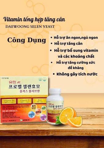 Viên Uống Tăng Cân Probell Selen Yeast Hàn Quốc - Vitamin Tổng Hợp 480 Viên Hỗ Trợ Cân Bằng Dinh Dưỡng và Năng Lượng 801760