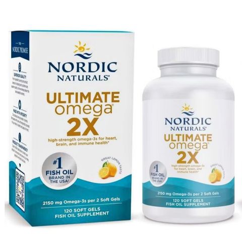 Viên uống Nordic Naturals Ultimate Omega 2X |60 viên| Phân khúc Omega-3 cao cấp hương chanh [S/P Chuẩn Mỹ không tem]