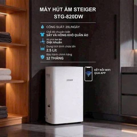 Máy Hút Ẩm Steiger STG-860DW 60L/ngày 801763