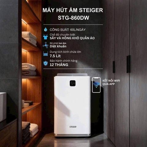 Máy Hút Ẩm Steiger STG-860DW 60L/ngày 801763