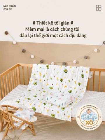 Khăn xô tắm 6 lớp 100% cotton cho bé siêu mềm, thấm hút, khăn tắm sơ sinh cao cấp, set combo có quà tặng