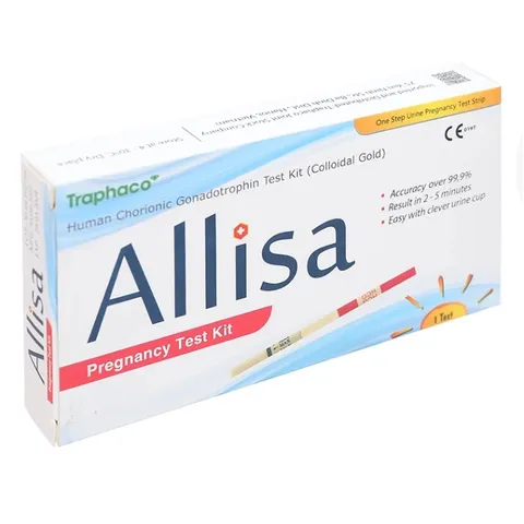 [Che Tên] Combo 9 Que thử thai Allisa Traphaco Có Cốc - Đạt chuẩn xuất sang Châu Âu
