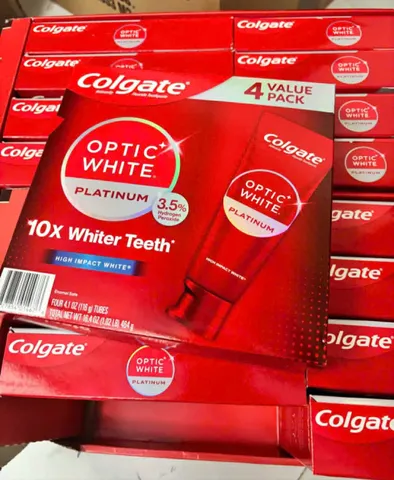 Kem đánh răng trắng răng Colgate Optic White Platinum High Impact White High Impact Toothpaste của Mỹ