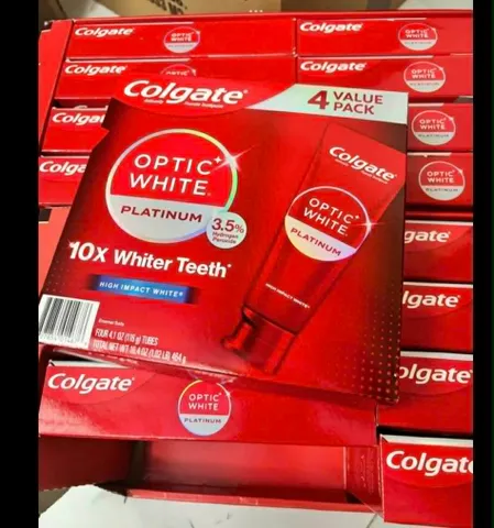  SET 4 TUÝP KEM ĐÁNH RĂNG COLGATE OPTIC WHITE PLATINUM TEETH WHITENING TOOTHPASTE,nhap my