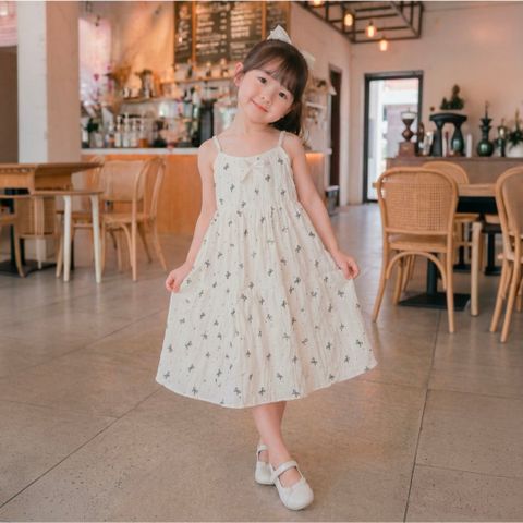 Đầm 2 dây 3 tầng cho bé gái xô Muslin SONBEE form rộng mặc ngủ chất liệu xô chính phẩm loại 1.