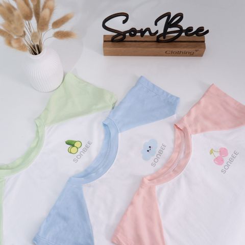 Set 3 Bộ Quần Áo Cho Bé SONBEE Cotton Mềm Mịn, Cho Bé 3-12 Tháng, Thoáng Mát Thấm Hút Tốt