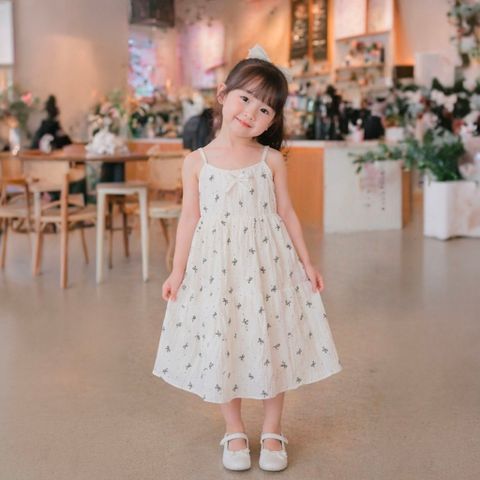 Đầm 2 dây 3 tầng cho bé gái xô Muslin SONBEE form rộng mặc ngủ chất liệu xô chính phẩm loại 1.