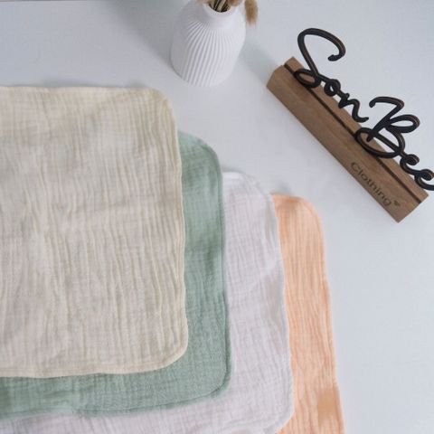 Set 10 Khăn Sữa 4 Lớp, Khăn Xô Muslin 4 Lớp SONBEE 27x27cm| Mềm Mịn.