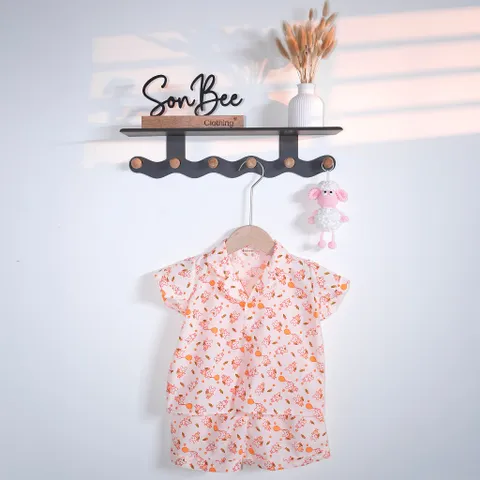 Bộ quần áo pyjama cho bé SONBEE chất liệu sợi tổng hợp cao cấp, form rộng thoải mái, size 11-20kg