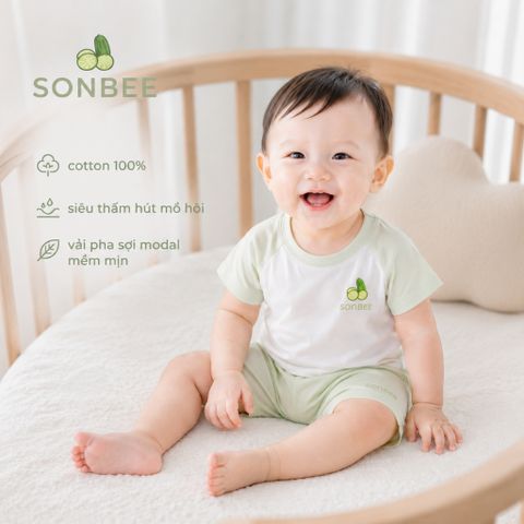 Set 3 Bộ Quần Áo Cho Bé SONBEE Cotton Mềm Mịn, Cho Bé 3-12 Tháng, Thoáng Mát Thấm Hút Tốt