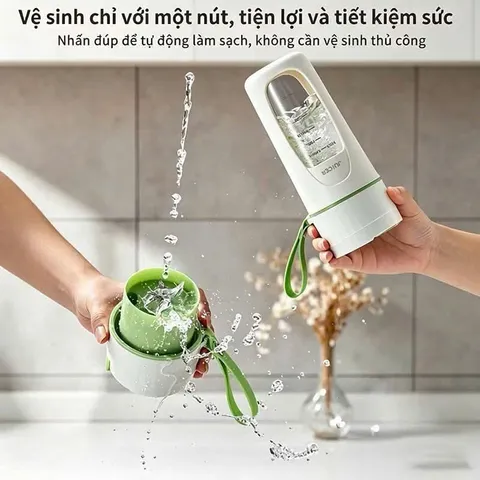 MÁY XAY SINH TỐ CẦM TAY MINI – JUICER - Xay được đá chính hãng
