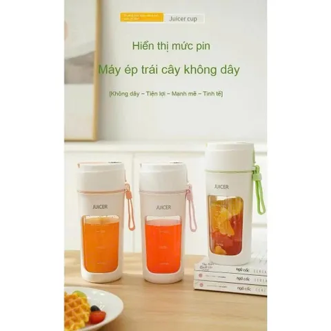 MÁY XAY SINH TỐ CẦM TAY MINI – JUICER - Xay được đá chính hãng