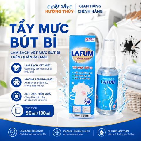 Tẩy Mực Bút Bi Trên Quần Áo LAFUM 50ml - Làm Sạch Vết Mực Bút Bi, Không Làm Phai Màu Vải