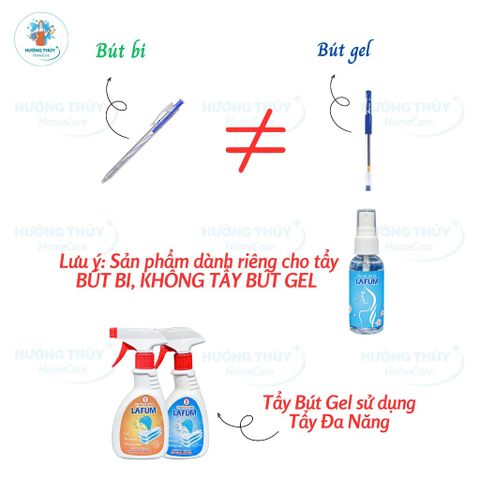 Tẩy Mực Bút Bi Trên Quần Áo LAFUM 50ml - Làm Sạch Vết Mực Bút Bi, Không Làm Phai Màu Vải