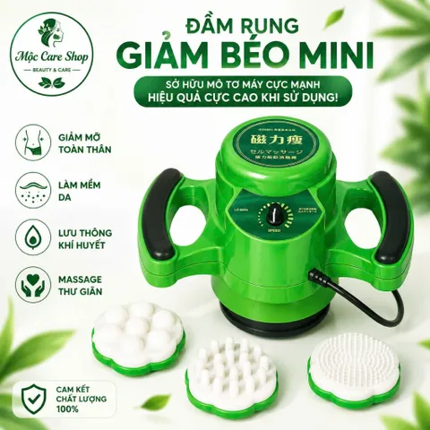 (Hàng Chính Hãng)Đầm rung giảm béo đa cấp độ - bản thu gọn mini. Đầm Rung G5 giảm mỡ