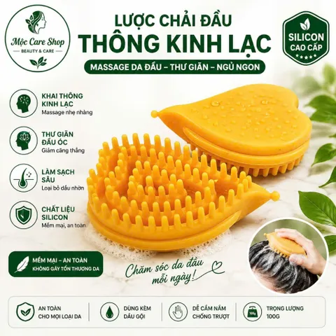 Lược chải thông kinh lạc, lược massage trái tim chuyên dùng cho spa dưỡng sinh dùng trong spa