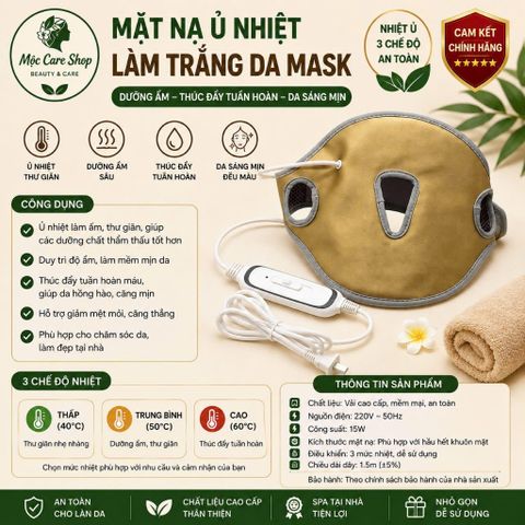 Mặt Nạ ủ Nhiệt ủ trắng mặt chuyên dụng trong Spa dễ dùng