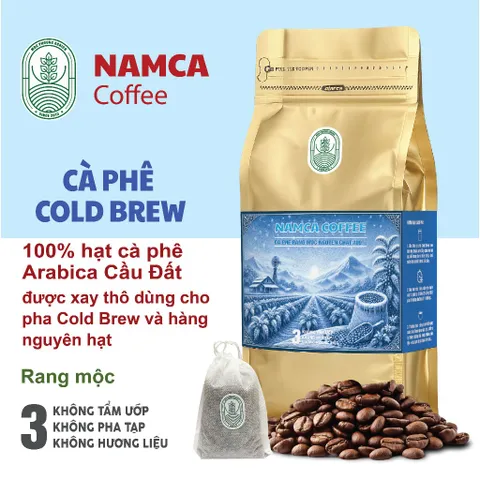 (1Kg) CÀ PHÊ COLD BREW. Cà Phê ủ Lạnh Cao Cấp (100% Hạt Cafe Arabica Cầu Đất) (Đã bao gồm 8% VAT)