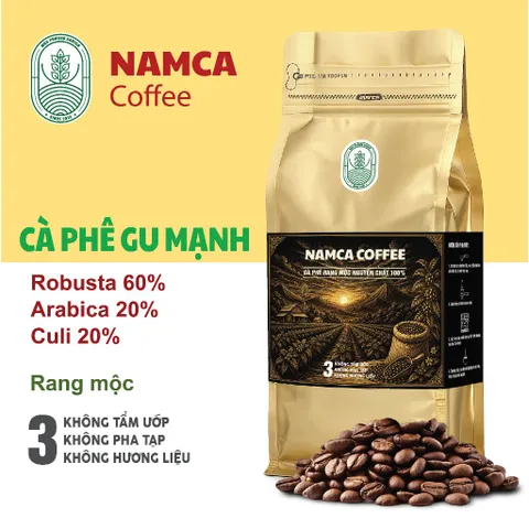 (1 Kg) CÀ PHÊ GU MẠNH - Rang Mộc Nguyên Chất 100%. (Đã bao gồm 8% VAT)