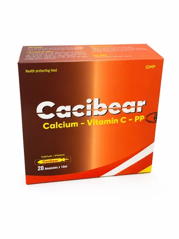 CACIBEAR Hỗ Trợ Bổ Sung Calci- Hộp 20 Ống.