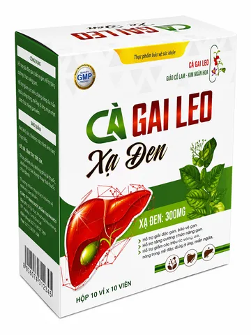 Viên Uống Mát Gan Cà Gai Leo Xạ Đen- Hộp 100 Viên