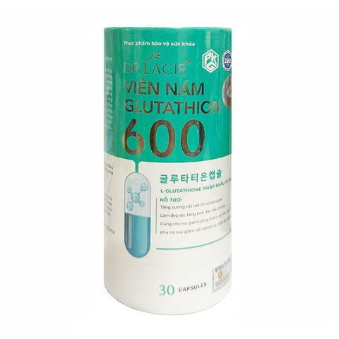 viên uống glutathione 600 có tác dụng gì Dr Lacir hỗ trợ trắng da mờ nám Royale L-Gluta Power, L- whitening supplement WEIGHT:10/10 MG