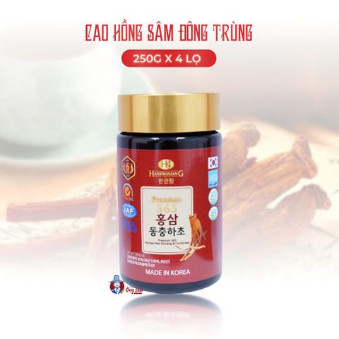 Cao Hồng Sâm Đông Trùng Hạ Thảo 365 Gold 1 lọ