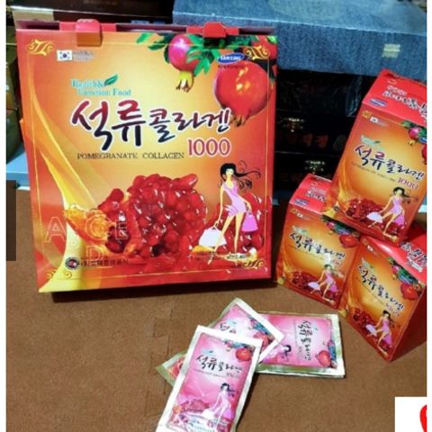 Nước ép lựu Kanghwa Pomegranate Collagen 1000 hộp 30 gói