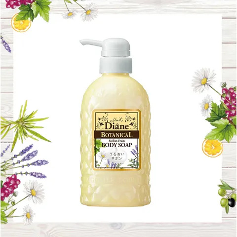 Sữa Tắm Dưỡng Ẩm Cho Da Nhạy Cảm, Da Khô Moist Diane Botanical Sicilian Fruits, Hương Trái Cây 500ml