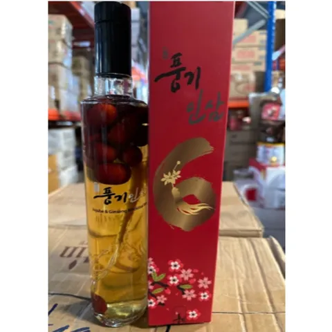 Rượu nhân sâm táo đỏ Hàn Quốc chai  500ml